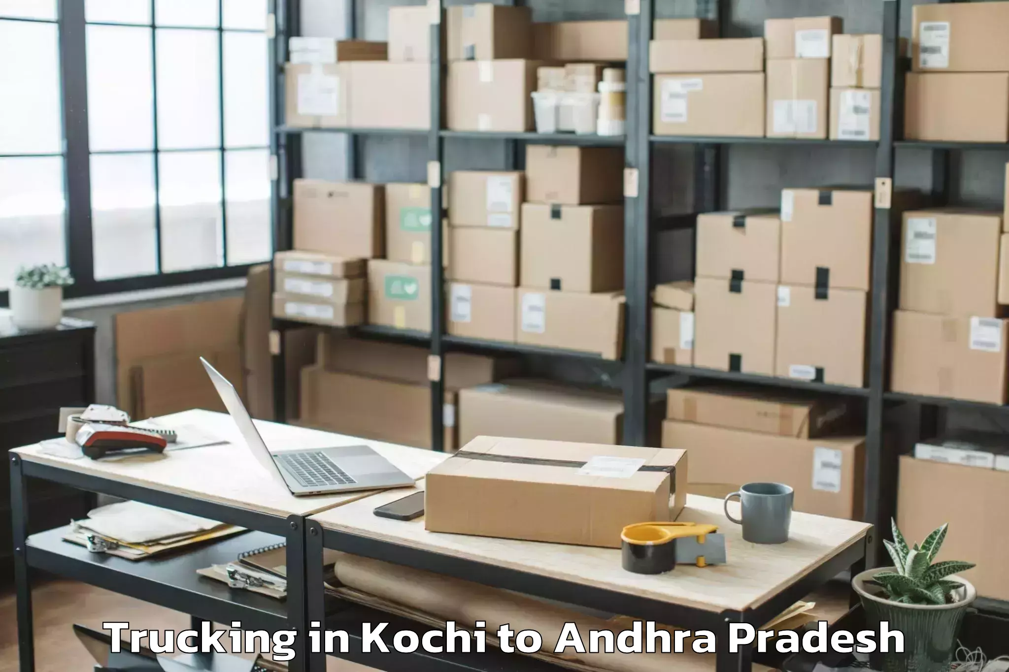 Book Kochi to Bhogapuram Trucking Online